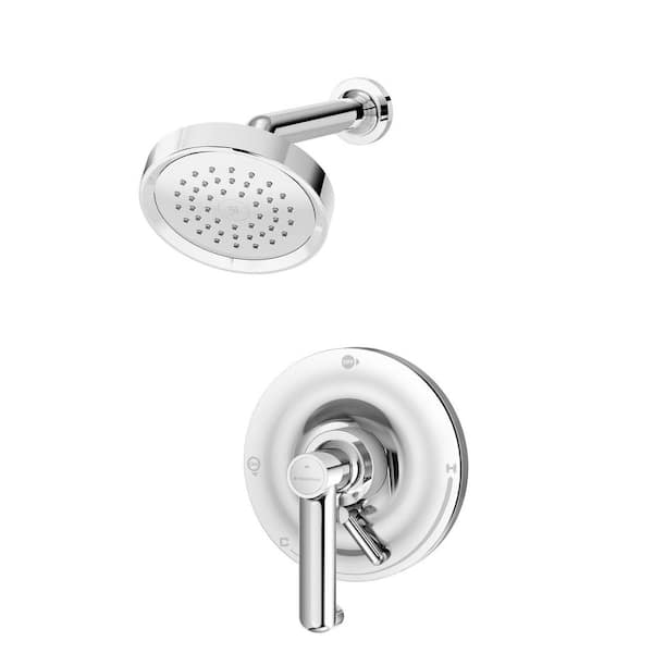 Symmons Museo 1-Spray 4.6 in. Diameter Showerhead in Chrome (Valve Included)