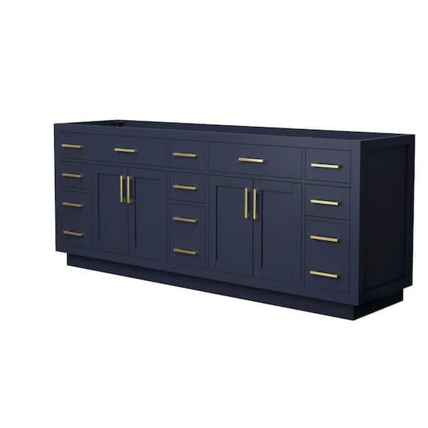 Beckett TK 83 in. Bath Vanity Cabinet without Top in Dark Blue