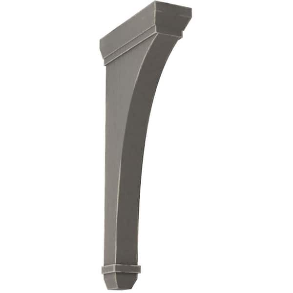Ekena Millwork 2-1/4 in. x 14 in. x 7 in. Reclaimed Grey Stockport Wood Vintage Decor Bracket