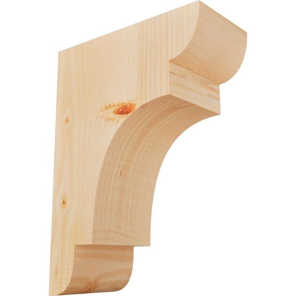 Ekena Millwork 5-1/2 in. x 12 in. x 16 in. Douglas Fir New Brighton Smooth Corbel