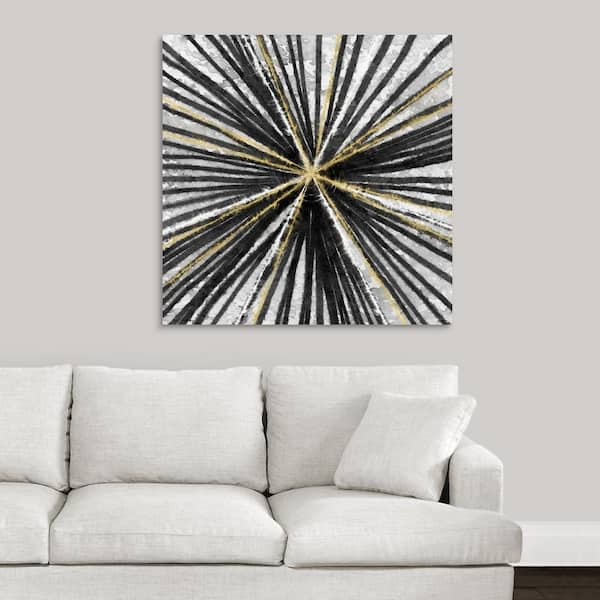 GreatBigCanvas "Black and Gold" by Linda Woods Canvas Wall Art