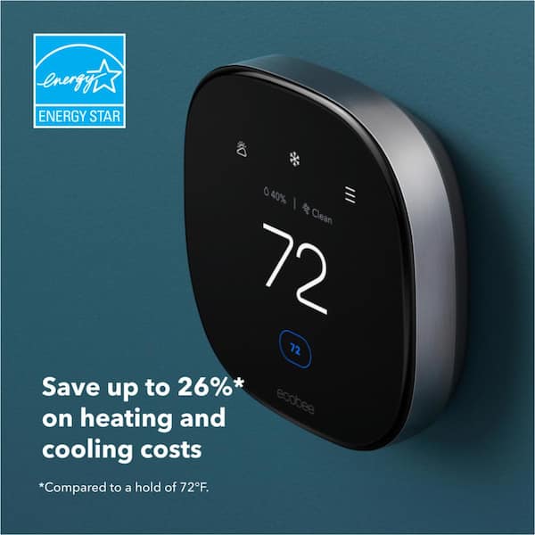 Smart Thermostat Premium with Smart Sensor and Air Quality Monitor Wifi  Works with Siri, Alexa, Google Assistant