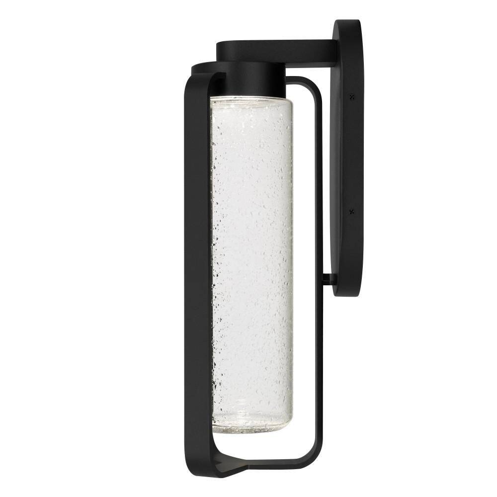 15.5 in. Black LED Wall Sconce, 1 Light 10W 3 Color Dimmable with Clear Seedy Glass Shade for Garage Porch Workshop price history on PriceWatchPro