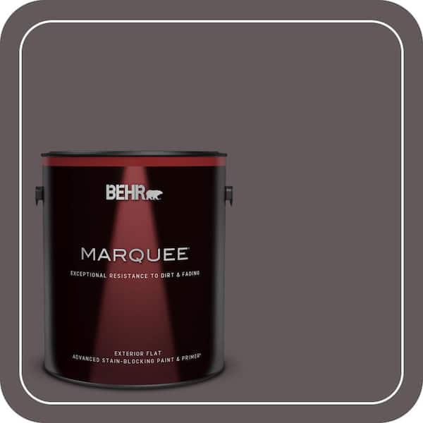 BEHR MARQUEE 1 gal. #T14-10 Coffee Bar Flat Exterior Paint & Primer