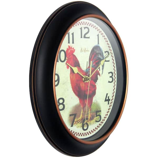 Rooster Clock and Thermometer