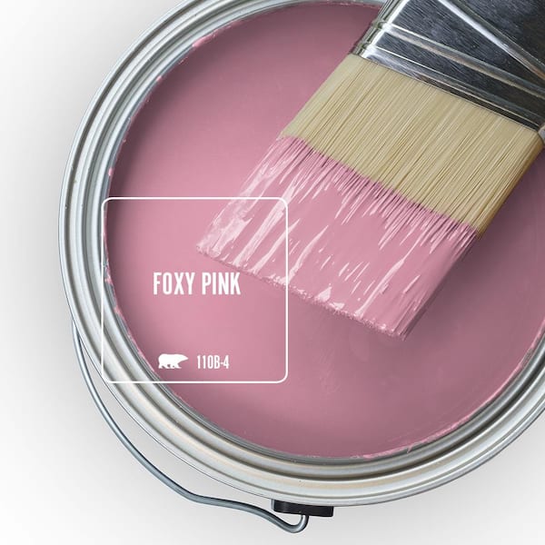 BEHR MARQUEE 1 gal. #110B-4 Foxy Pink Matte Interior Paint & Primer 145401  - The Home Depot