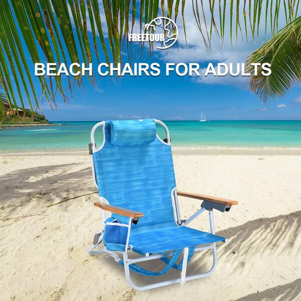 COOLSHARK 300 lbs Outdoor Folding Recliner Aluminium Beach Chairs 5 Position Adjust Lounge Chair w Cup Bag Storage Box 2 Seat BC 010 The Home Depot