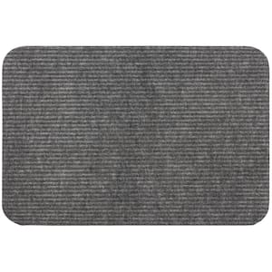 Mohawk Home Waffle Grid Impression Onyx 36 in. x 48 in. Recycled