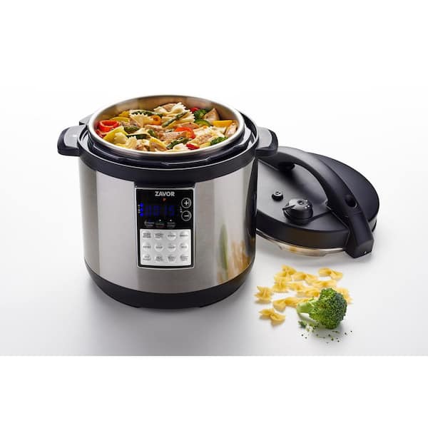 https://images.thdstatic.com/productImages/78b43db7-b426-4a41-b620-2a054eb20d9d/svn/stainless-steel-zavor-electric-pressure-cookers-zsele02-1d_600.jpg