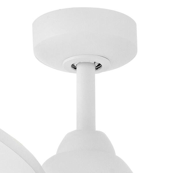 HINKLEY - Aileron 60.0 in. Indoor/Outdoor Integrated LED Matte White Ceiling Fan with Remote Control