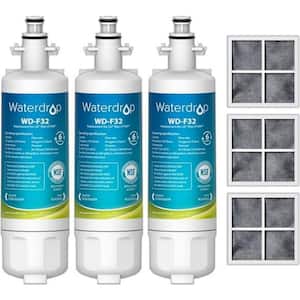 Refrigerator Replacement For LG LT700P Refrigerator Water Filter Kenmore 9690469690ADQ36006102 (3-Pack)
