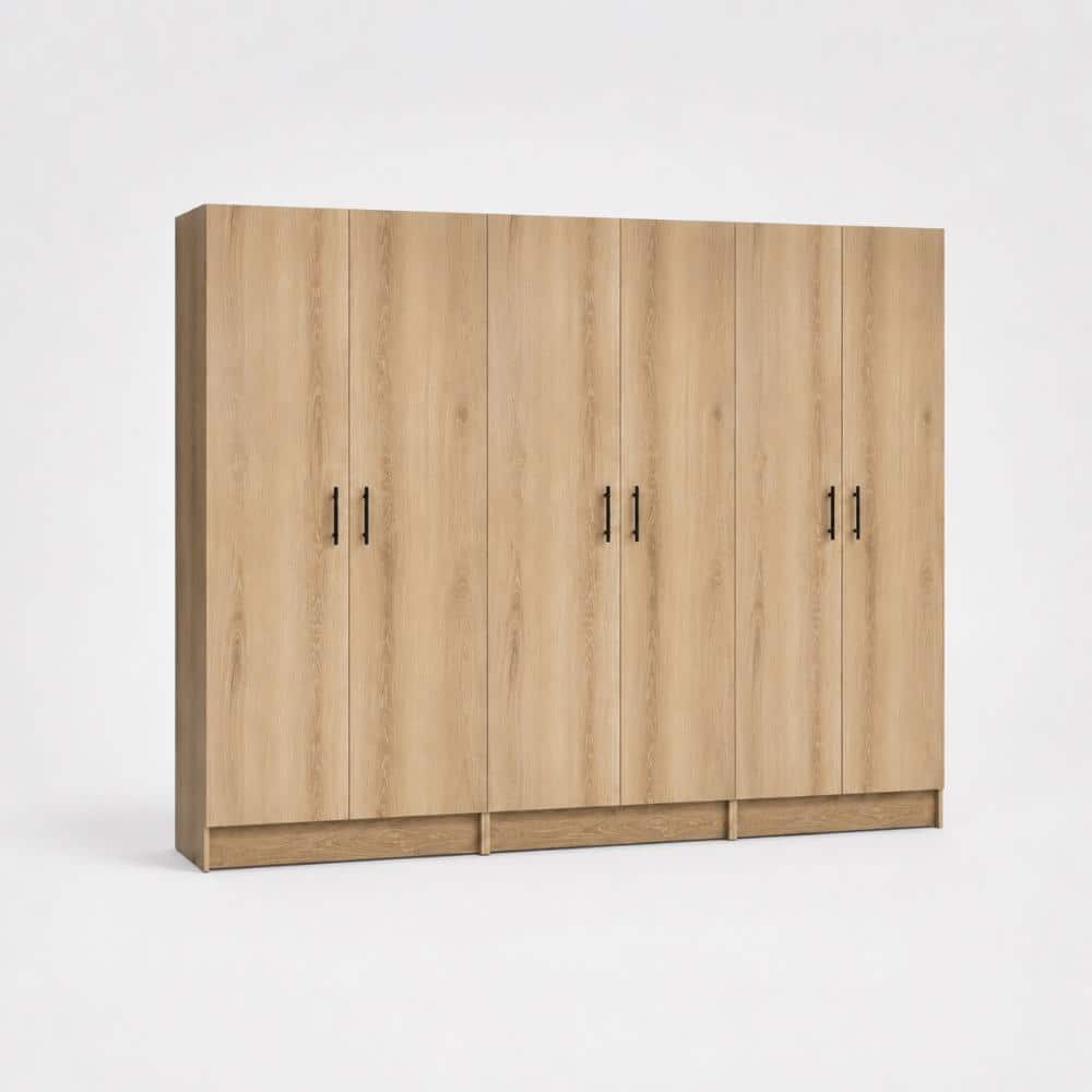 Modex Oak Multi-Purpose Utility Storage Cabinet (3-Piece Set) price history on PriceWatchPro