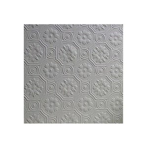 Spencer Paintable Supaglypta White & Off-White Wallpaper Sample