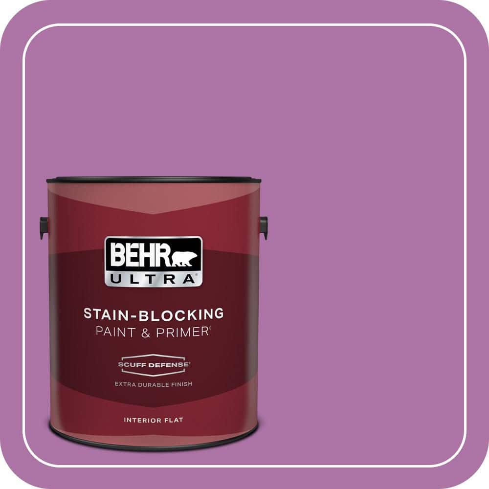 1 gal. #670B-6 Orchid Kiss Extra Durable Flat Interior Paint & Primer price history on PriceWatchPro
