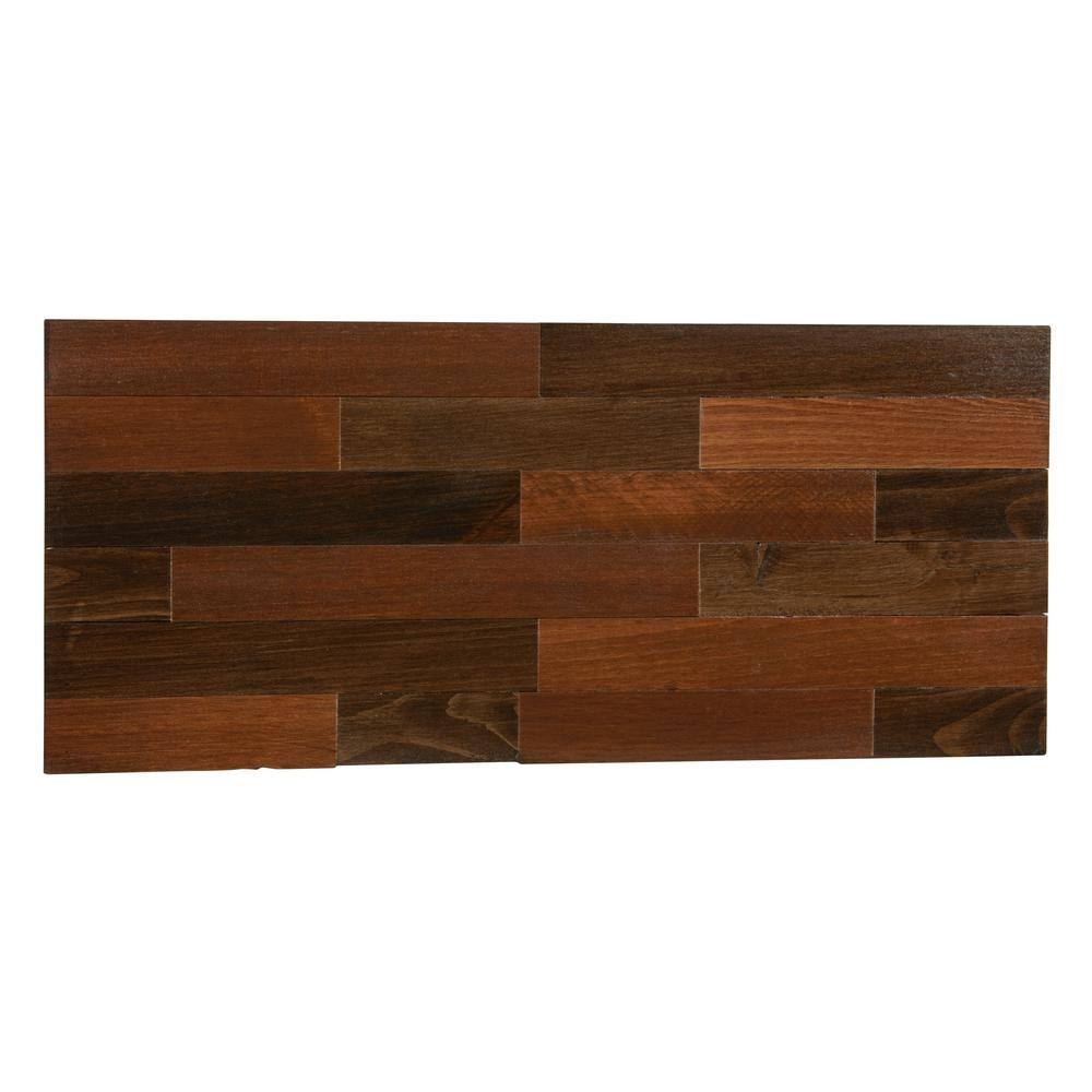 Large Rectangular Rustic Brown Wood Address Plaque