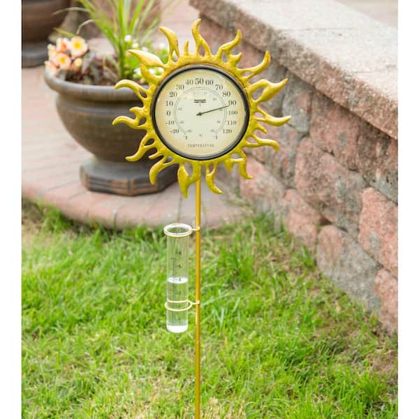 Geege Outdoor Thermometer Garden Patio Outside Wall Greenhouse Sun Terrace