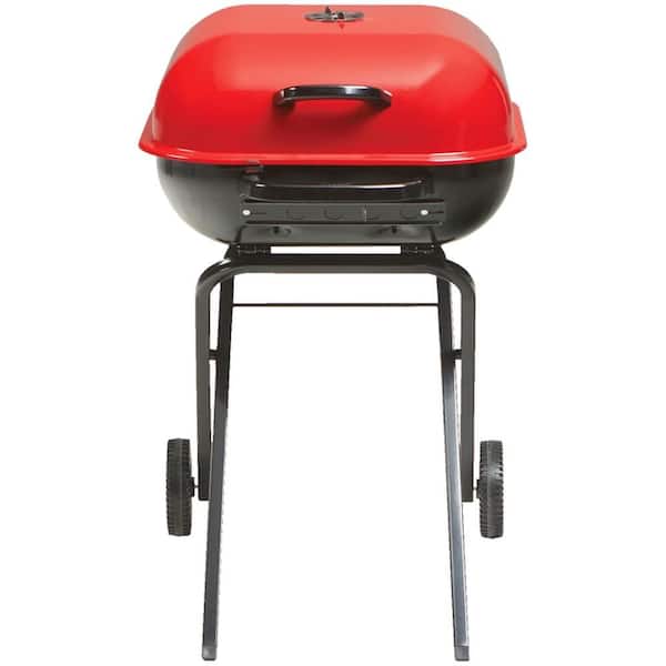 Americana Walk-A-Bout Portable Red Charcoal Grill 4200.0A236 - The