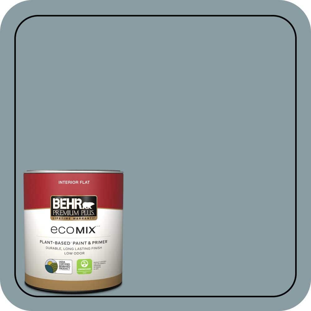 1 qt. #540F-4 Shale Gray Flat EcoMix Plant-Based Interior Paint & Primer price history on PriceWatchPro