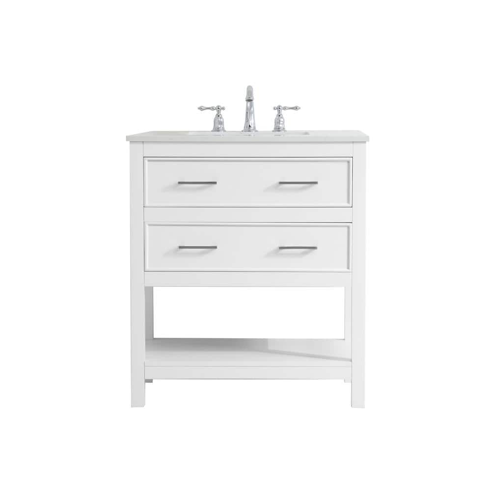 Timeless Home Risette 30 in. W x 19 in. D x 34 in. H Single Bathroom Vanity