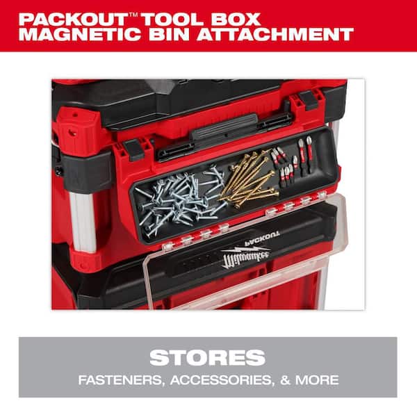Milwaukee PACKOUT Tool Box Magnetic Bin Attachment 48-22-8611