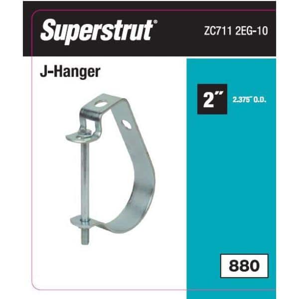 2 in. Lay-In Pipe Hanger Silver (Strut Fitting) (ZC711 2EG-10)