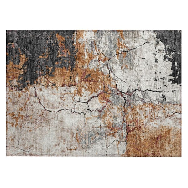 Chantille Machine Washable Indoor/Outdoor Abstract ACN2431 Paprika 2 ft. x 3 ft. Accent Rug