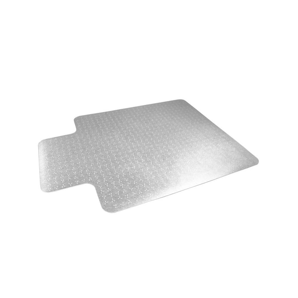 Cleartex TrYlok Vinyl Lipped Indoor Chair Mat for Low Pile Carpets up to 1/4"-45" x 53"