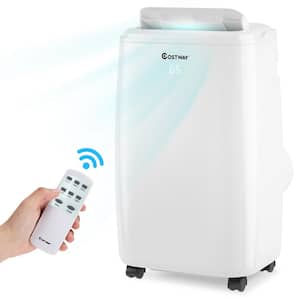 8,000 BTU Portable Air Conditioner Cools 450 Sq. Ft. with Dehumidifier and Remote in White