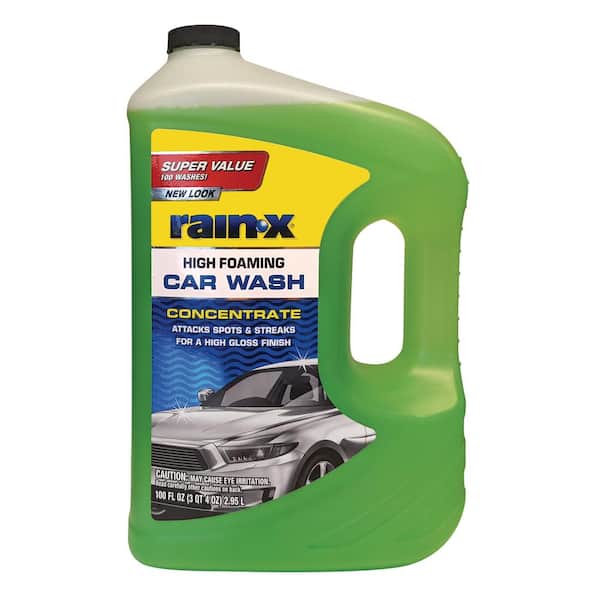 Rain-X 5072084 Foaming Car Wash - 100 fl oz. High-Foaming, Concentrated  Formula For Greater Cleaning Action, Safely Lifting Dirt, Grime And  Residues
