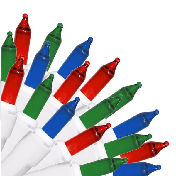 150-Light Multi-Colored 8 Function Chasing Light Set with White Wire