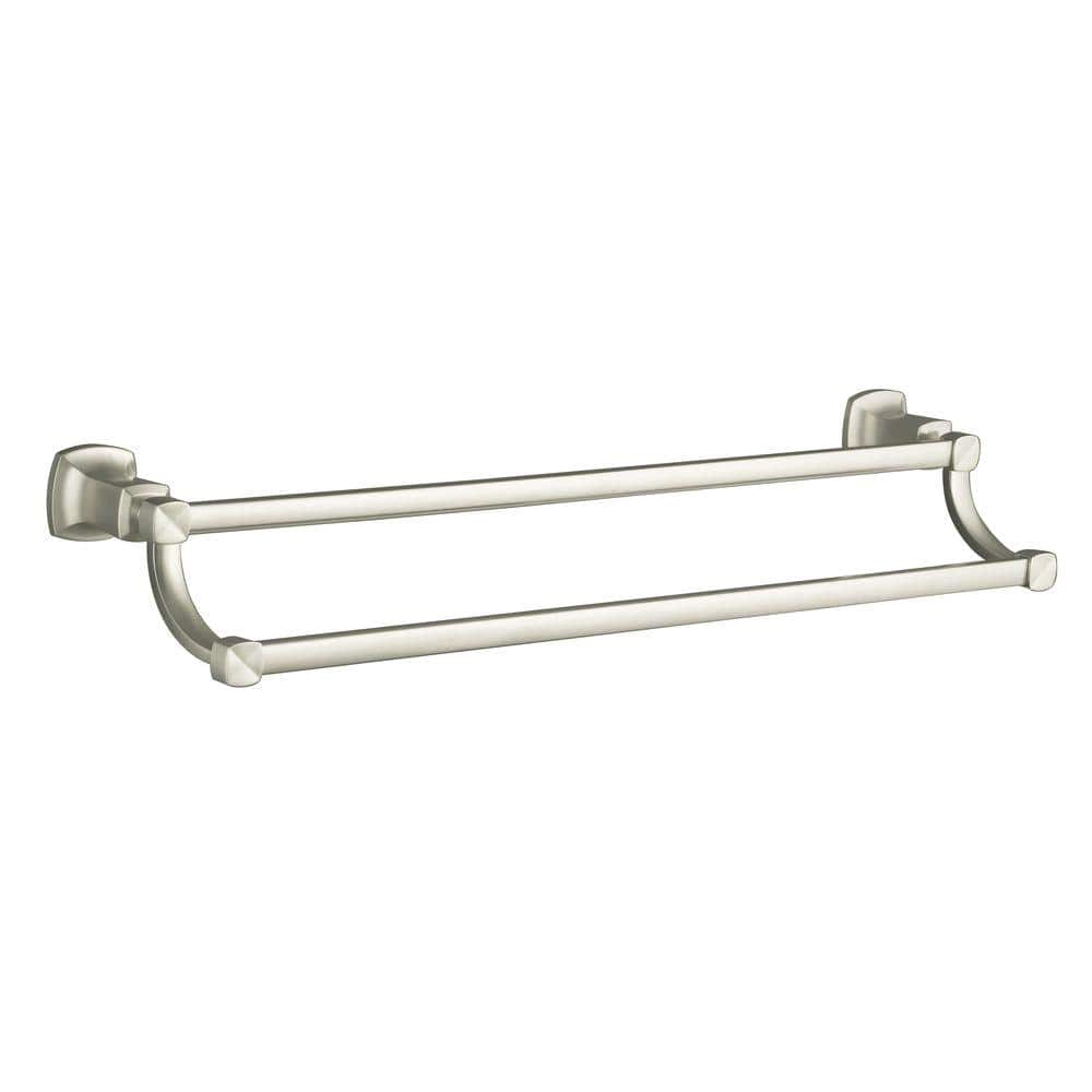 UPC 650531557865 product image for Margaux 24 in. Double Towel Bar in Vibrant Brushed Nickel | upcitemdb.com