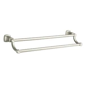 Margaux 24 in. Double Towel Bar in Vibrant Brushed Nickel