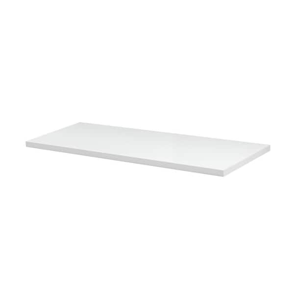 Dolle SUMO 45.3 in. W x 11.8 in. D x 0.98 in White MDF Decorative Wall Shelf without Brackets