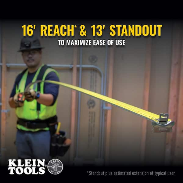 Klein Tools 16 ft. Magnetic Double-Hook Tape Measure 9216 - The 