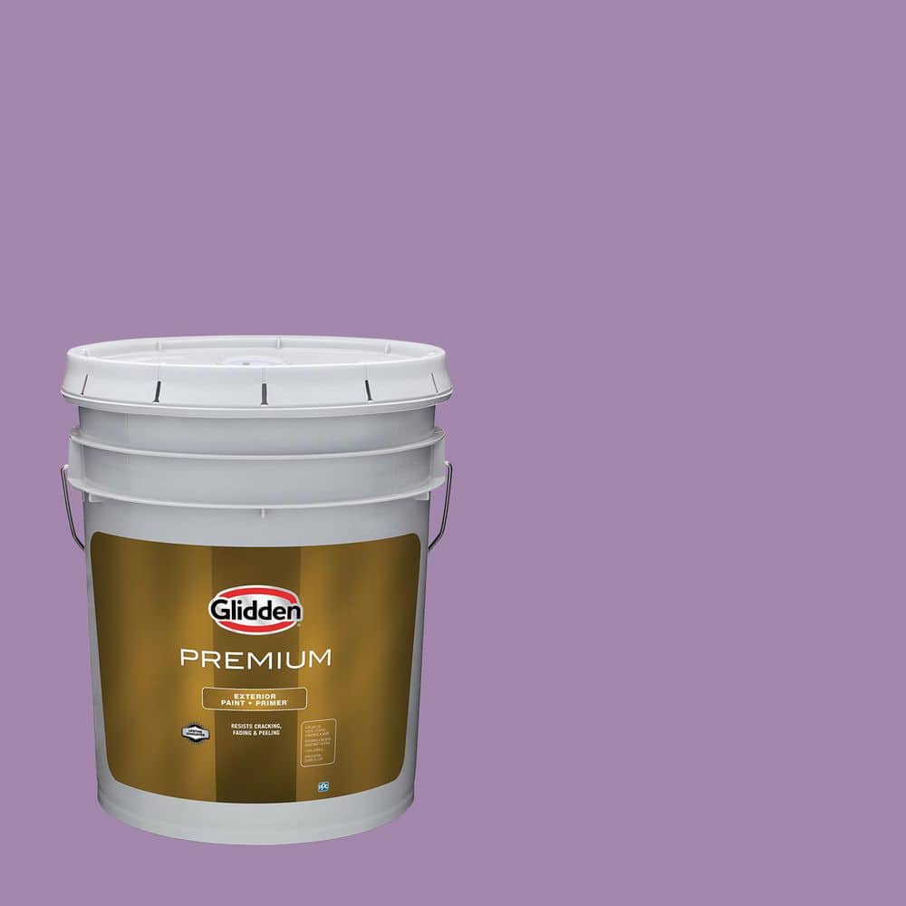 Glidden Premium 5 gal. PPG1176-5 Violet Eclipse Satin Exterior