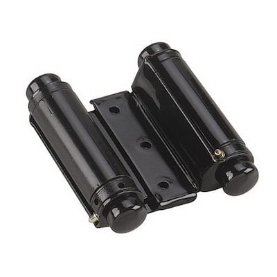 Double Action Inset Black Self-Closing Hinge (1-Pair)