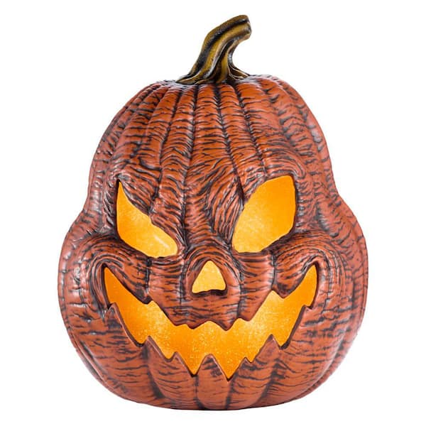25 in. Halloween Classics Battery Operated LED Grisly Jack-O-Lantern