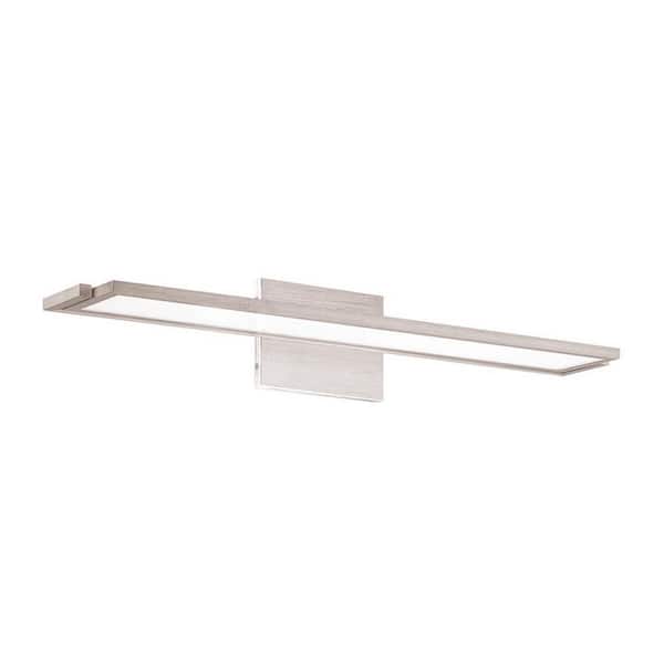 WAC Lighting Line 24 in. Brushed Aluminum LED Vanity Light Bar and Wall Sconce, 3000K