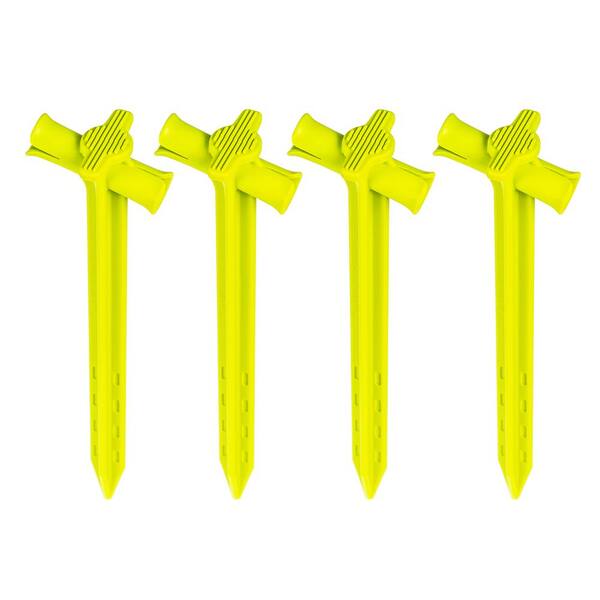 thumbnail image 2 of BTB 12-Pack Durable 9" Plastic Tent Pegs – Nylon Stakes For Camping (Black/Green) 2 of 6