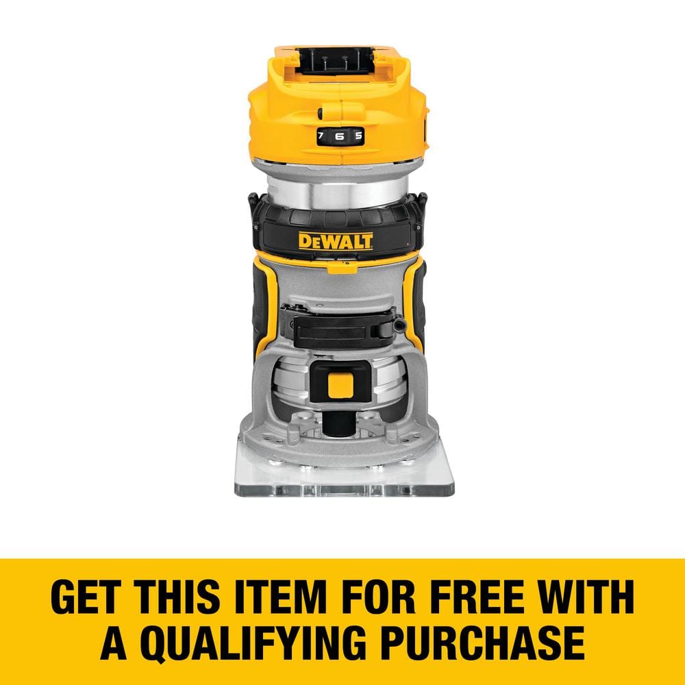 DEWALT 20V MAX XR Cordless Brushless Fixed Base Compact Router Tool Only DCW600B The Home Depot