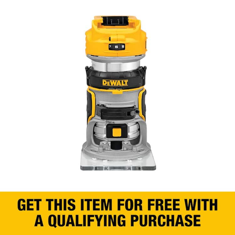 DEWALT 20V MAX XR Cordless Brushless Fixed Base Compact Router (Tool Only)