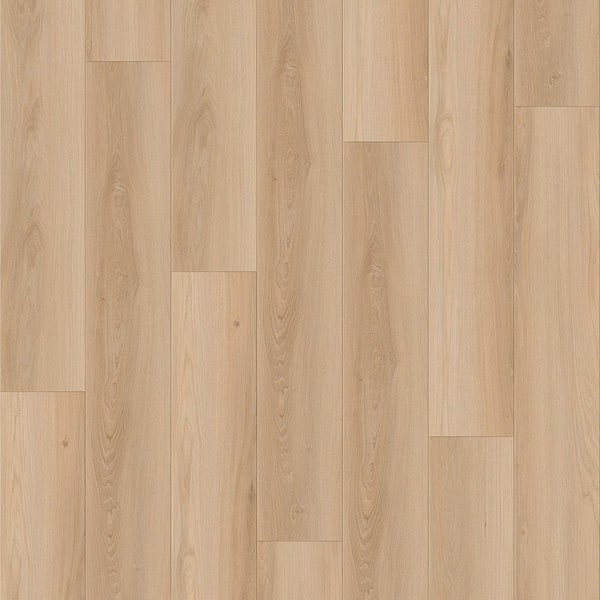 Selkirk Take Home Sample-Coastal Bodega Light Brown 9.37 in. W x 4 in. L Waterproof Laminate Wood Flooring
