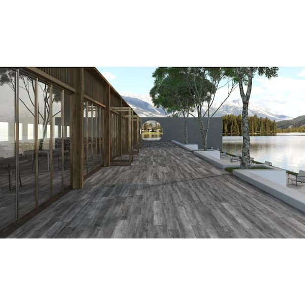 Katella Ash 2 cm. x 8 in. x 47 in. Matte Porcelain Wood Look Paver (8 sq. ft./Case)