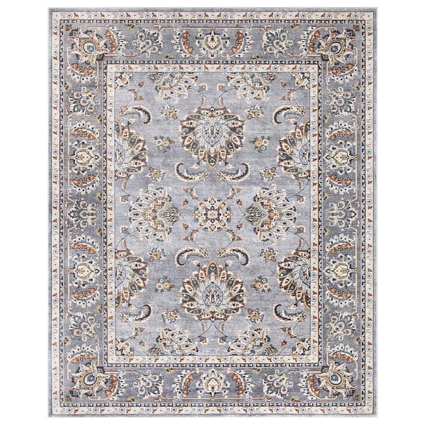 Home Decorators Collection Carlisle Gray 6 ft 7 in x 8 ft 2 in Area Rug