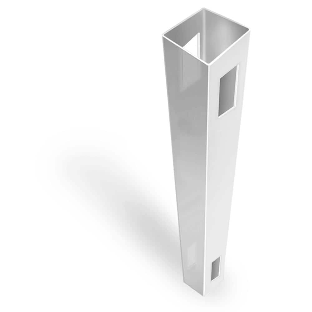 Veranda Acadia 5 in. X 5 in. X 9 ft. White Vinyl Line Fence Post