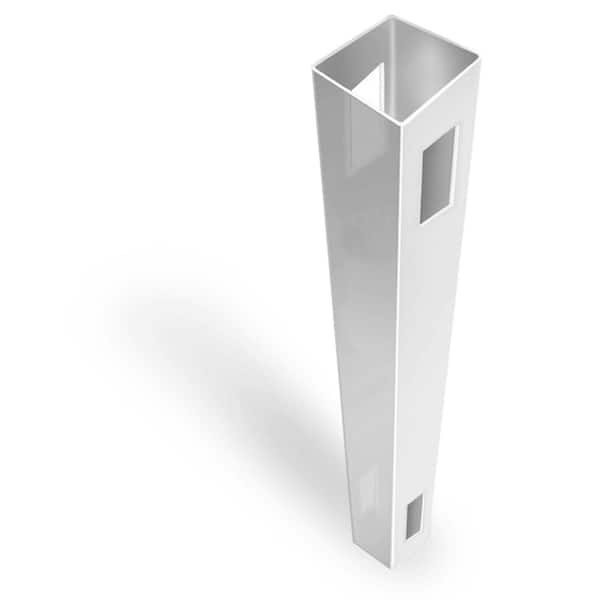 Veranda Acadia 5 in. X 5 in. X 9 ft. White Vinyl Line Fence Post (0.135) (QQ)
