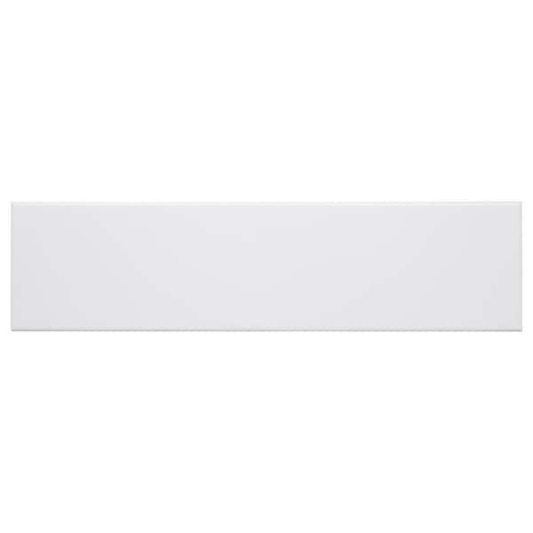 Alva Pablina White 4 in. x 16 in. Glossy Ceramic Subway Wall Tile (10.76 sq. ft./Case)