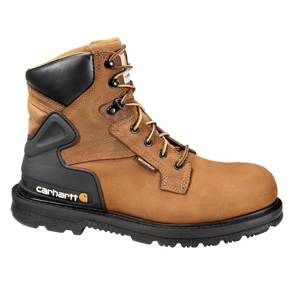 Carhartt Men's Core Waterproof 6'' Work Boots - Soft Toe - Brown Size 10.5(M)