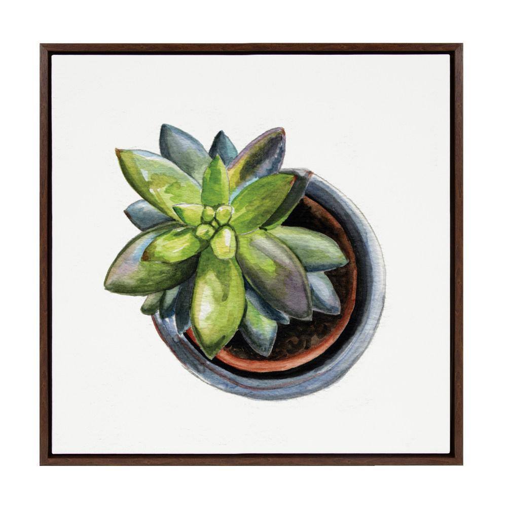 1-Piece Brown Framed Canvas Art Print, 22.00 in. x 22.00 in. price history on PriceWatchPro