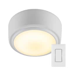 Energizer Battery Operated LED Ceiling Night Light Fixture with Remote